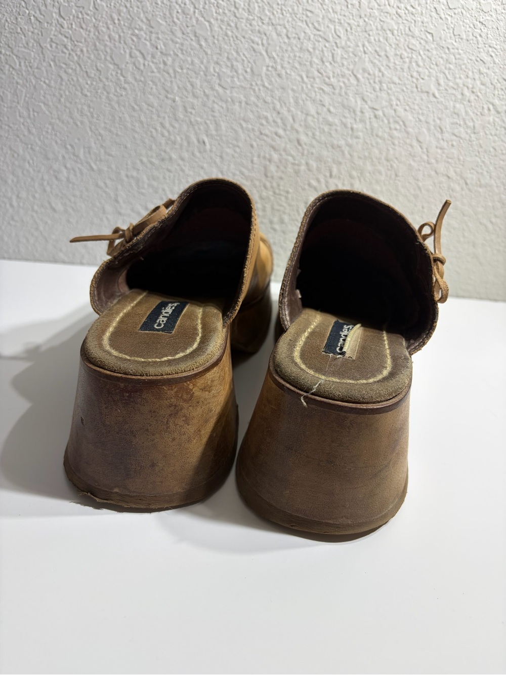 Vintage Y2K Candies Wooden Platform Mules 6.5 - Picture 5 of 9